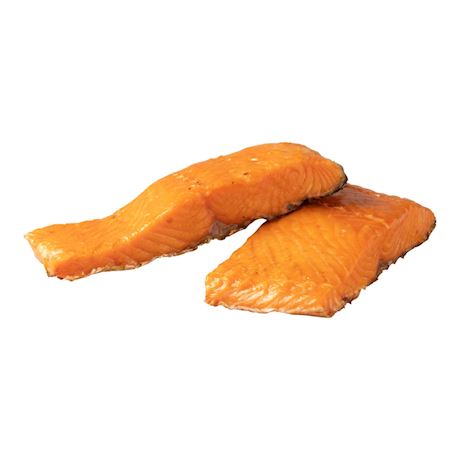 Hot smoked salmon loin naturel